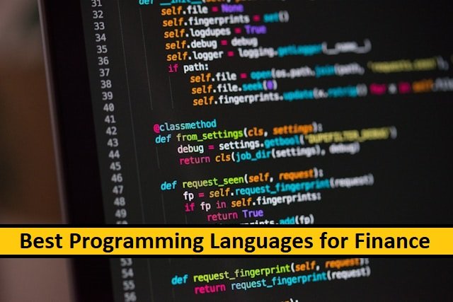 Best Programming Languages for Finance